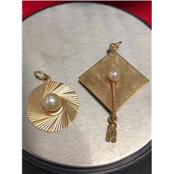2 14kt Gold Charms
