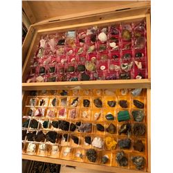 Mineral Collection in Wooden Case