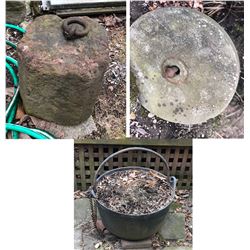 Vintage Horse Hitch, Grinding Wheel
