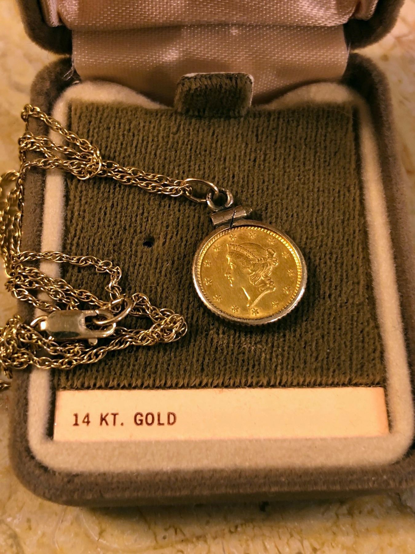 Gold coin pendants for sale Clearance