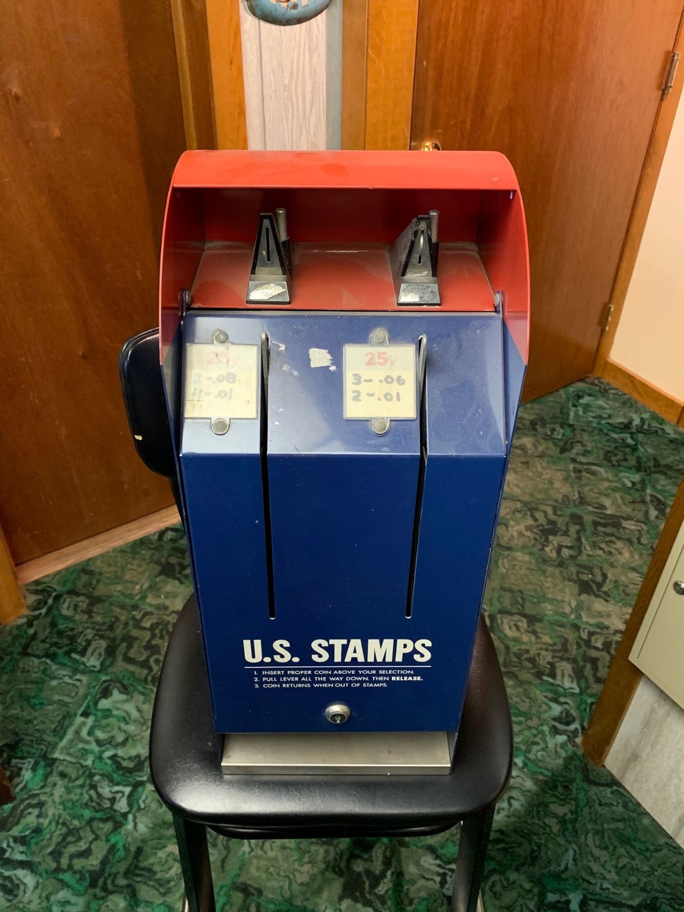 Vintage USPS Stamp Machine