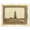 Image 1 : Photographs of Pagoda and Chinese Junk Ship ca.1870-90 Albumen Prints.