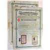Image 1 : Chinese Imperial Government Honan Railway 5% Gold Loan of 1905 Pair of Issued Bonds