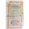Image 1 : Imperial Chinese Government Tientsin-Pukow Railway Loan, 1908 Issued Pair of Bonds
