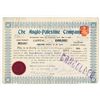 Image 1 : Anglo-Palestine Co. Ltd., 1909 Cancelled Stock Certificate