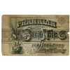 Image 1 : Franklin Bank Note Co. - 142 Broadway, New York Advertising sign on thin cardboard.