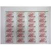 Image 1 : DuraNote Pioneer Polymer Banknote Uncut Advertising Notes Sheet of 24 Notes, ca.1989-94.