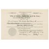 Image 1 : Travel Airways, Inc., 1931 Issued Stock Certificate