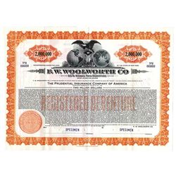F.W. Woolworth Co., 1940 Specimen Bond