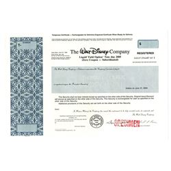 Walt Disney Co., 1990 Specimen Bond