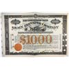 Image 1 : Chesapeake & Ohio Grain Elevator Company $1000 Gold Bond Signed by Collis P. Huntington