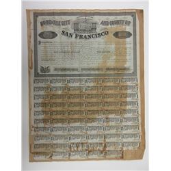 Bond of the City and County of San Francisco, 1858, $1000 Bond