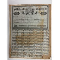 Bond of the City and County of San Francisco, 1858, Gold Rush Era City Bond