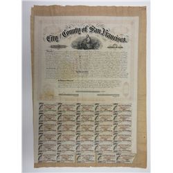 Bond of the City and County of San Francisco, 1866, $1000 Bond