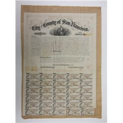 Bond of the City and County of San Francisco, 1866, $1000 School Bond