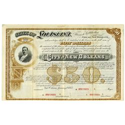 City of New Orleans, 1883 Specimen Bond