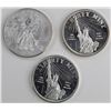 Image 1 : 3-1 OZ .999 SILVER ROUNDS