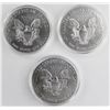 Image 2 : 3 AMERICAN SILVER EAGLES