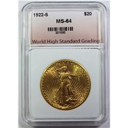 1922-S $20 GOLD