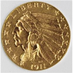 1911 $5 GOLD INDIAN