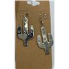 Image 2 : LOT OF THREE STERLING SILVER PIERCED EARRINGS