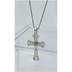 STERLING SILVER CROSS PENDANT