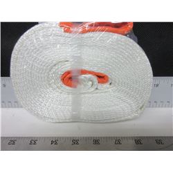 New 7500lb 1" x 16 foot Tow Strap / stretches & recoils slightly/reduces jarring