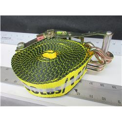 New Erickson Ratchet Strap 2" x 27ft  / 3300lbs / 11,000lb break strength