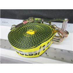 New Erickson Ratchet Strap 2" x 27ft  / 3300lbs / 11,000lb break strength