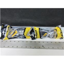 2 New DeWalt Clear Safety Glasses / Model  DPG95
