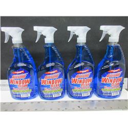 4 New Window & Glass Cleaner 32 oz Spray / streak free