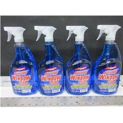 4 New Window & Glass Cleaner 32 oz Spray / streak free