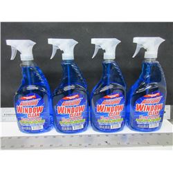 4 New Window & Glass Cleaner 32 oz Spray / streak free