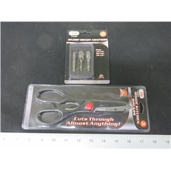 New Stubby Socket Adaptors 1/4 - 3/8 - 1/2"  and Magic Kitchen Shears