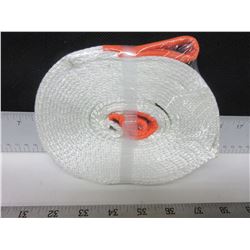 New 7500lb 1" x 16 foot Tow Strap / stretches & recoils slightly/reduces jarring