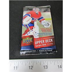 1 pack of 8 Upper Deck 2015/16 series 1 Hockey Cards/ Get a McDavid