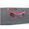 Image 1 : Bundle of 7 New Safety Glasses / Clear XP-87 red frame / retail= 12.99ea