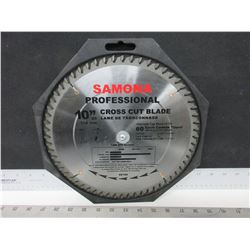 New Samona Professional 10" Cross cut Blade / 60 Tooth Carbide 3.2mm Kerf