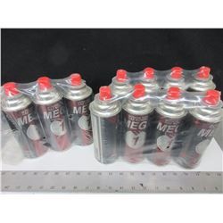 11 New Butane Gas Cartridges UN2037 / can use on many models