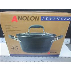 New Anolon Advanced 4.5quart Covered Tapered Saucepot
