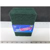 Image 1 : New pack of 10 Green Scouring Pads / great for pots,grills and more