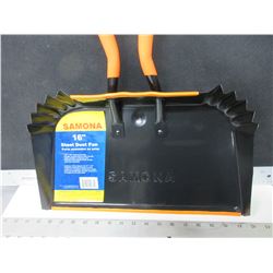 New 16 inch Dust Pan great for shop or garage / 10 x 16 heavy duty