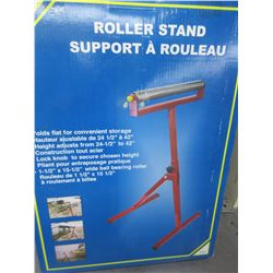 New Roller Stand 24-1/2 to 42 inches lock knob and ball bearing roller