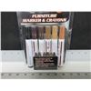 Image 1 : New 12 piece Furniture Touch Up Markers and crayons / cherry,mahogany