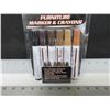 Image 1 : New 12 piece Furniture Touch Up Markers and crayons / cherry,mahogany