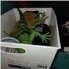 Image 1 : WHITE BIN W/ REPTILE ACCESSORIES AND IGUNA SIMULATOR - WORKING