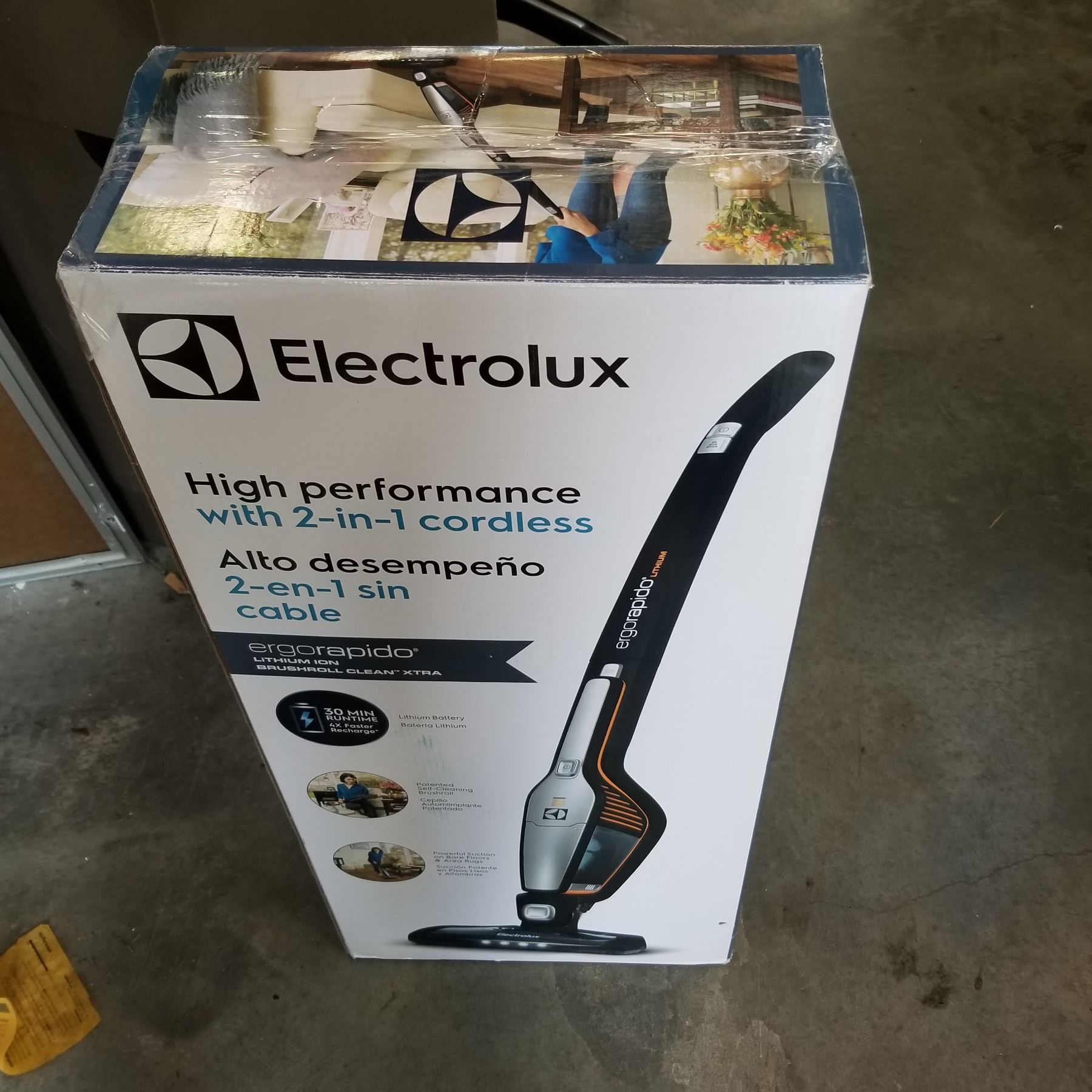 As New In Box Electrolux Ergo Rapido 2 In 1 High Performance Cordless Vacuum W Charging Station
