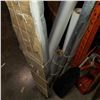 Image 2 : BOX OF HARDWOOD FLOORING, THE VAPOR BARRIER, AND OTHER VARIOUS ROLLS