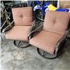 Image 1 : 2 PATIO CHAIRS W/ CUSHIONS