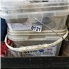 Image 3 : TWO PART BOXES WITH DRYWALL SCREWS AND TOTE DRYWALL SCREWS